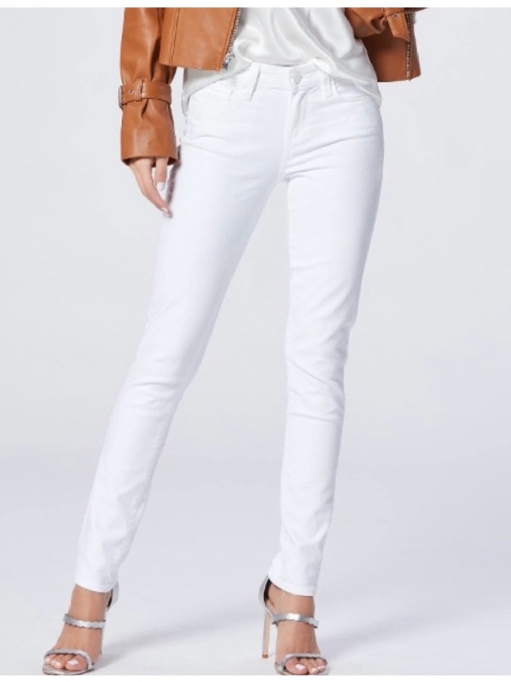 Paige Jeans- White Skyline Skinny Jeans Size 28